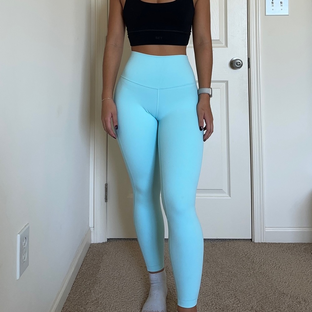 Lululemon align icing blue leggings